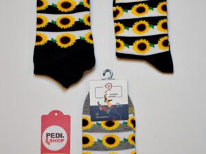 جوراب ساقدار و مچی طرح گل آفتابگردان برند پاتوک پاتوک