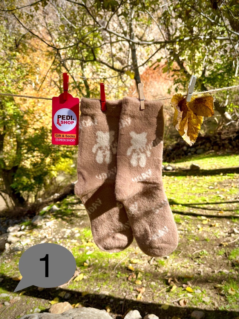 جوراب ساقدار پشمی موهر زمستانه طرح خرس تدی برند کوکو هانا 2 جوراب ساقدار پشمی موهر زمستانه طرح خرس تدی برند کوکو هانا