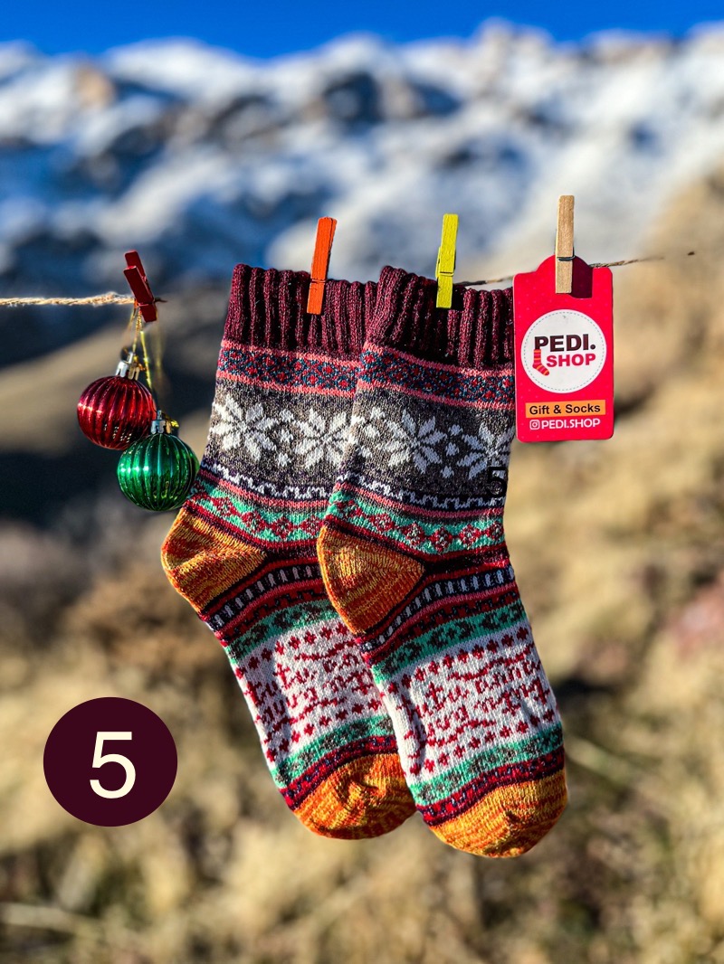 جوراب بافت زنانه طرح ترمه وارداتی 6 جوراب بافت زنانه طرح ترمه وارداتی