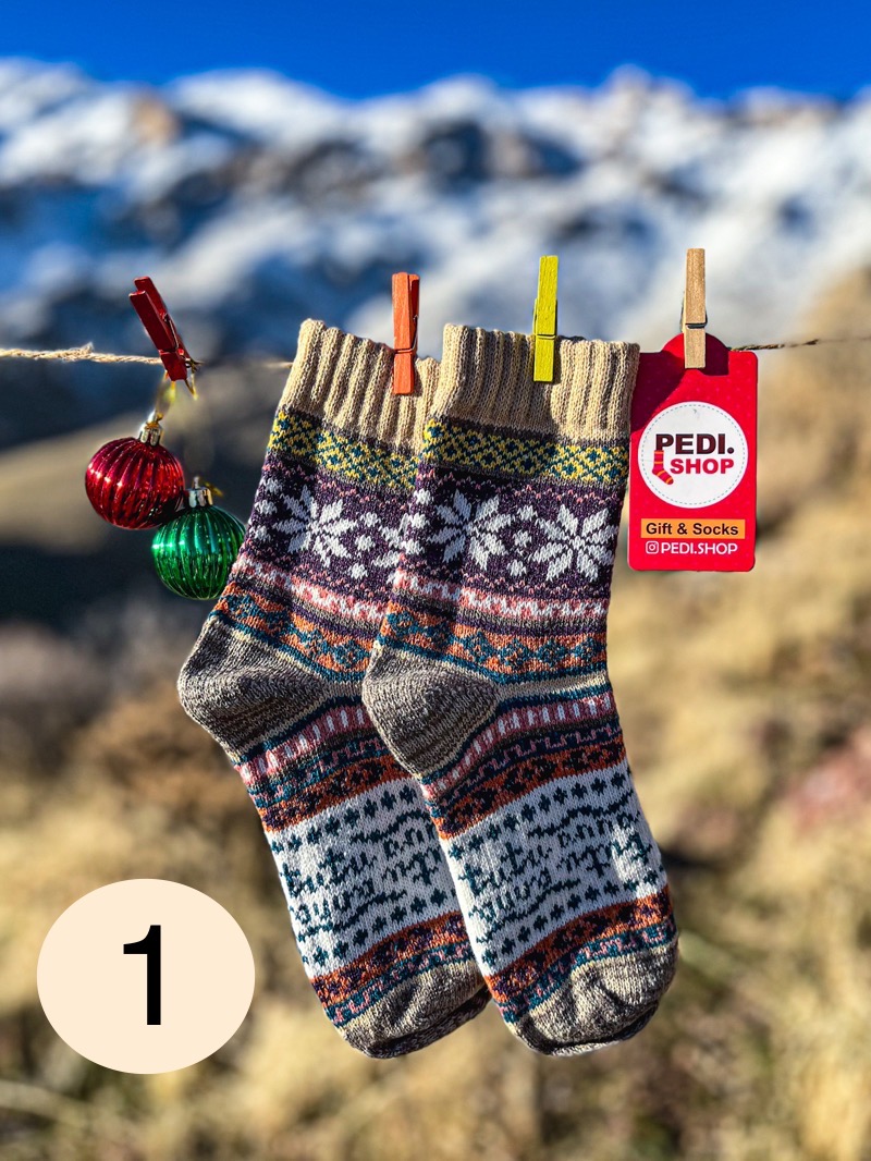 جوراب بافت زنانه طرح ترمه وارداتی 2 جوراب بافت زنانه طرح ترمه وارداتی