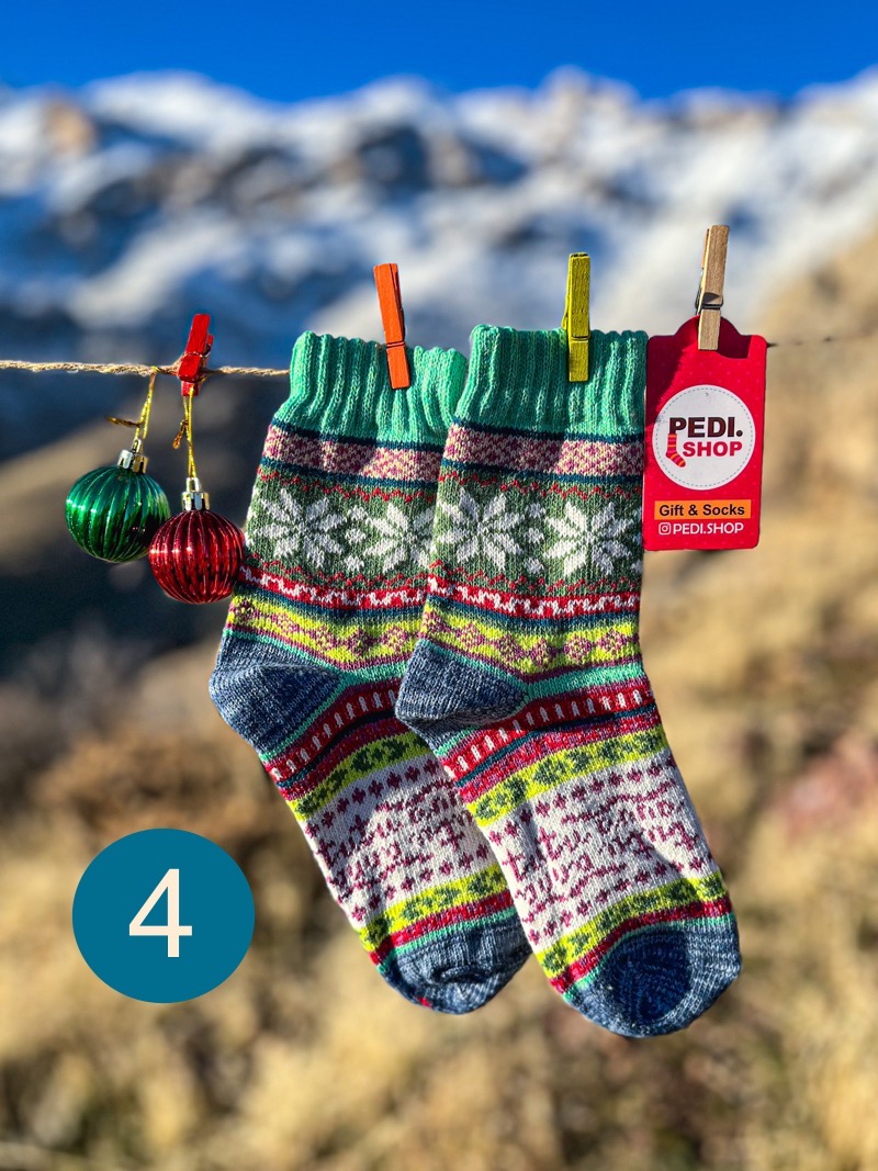 جوراب بافت زنانه طرح ترمه وارداتی 5 جوراب بافت زنانه طرح ترمه وارداتی