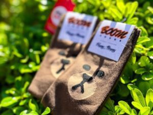 جوراب ساقدار طرح خرس تدی برند بووم