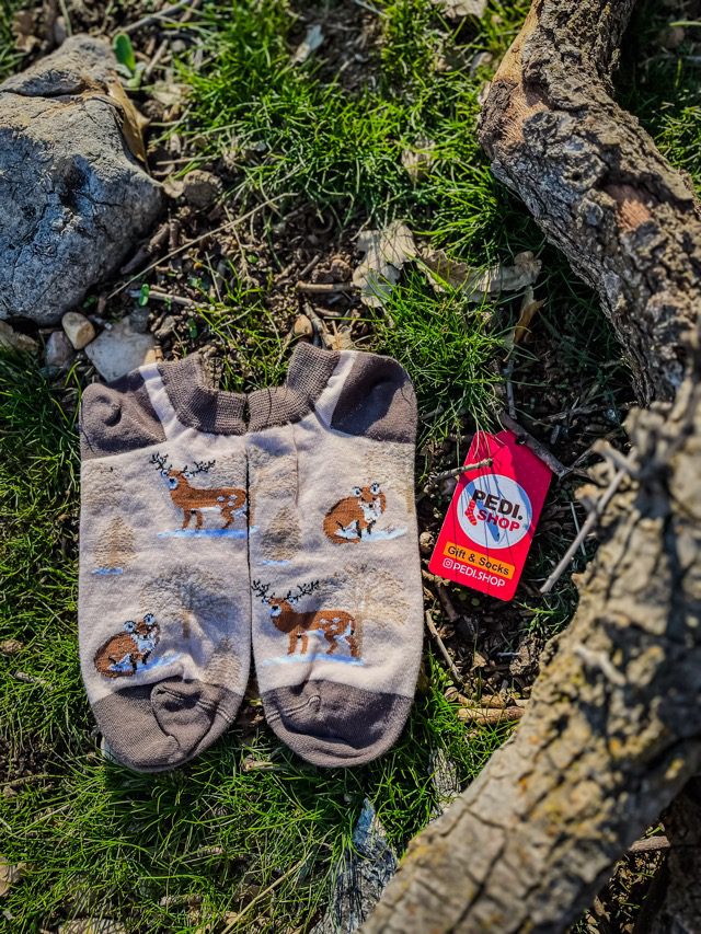 جوراب مچی جنگلی طرح گوزن،روباه و جغد برند السوان 3 جوراب مچی جنگلی طرح گوزن،روباه و جغد برند السوان